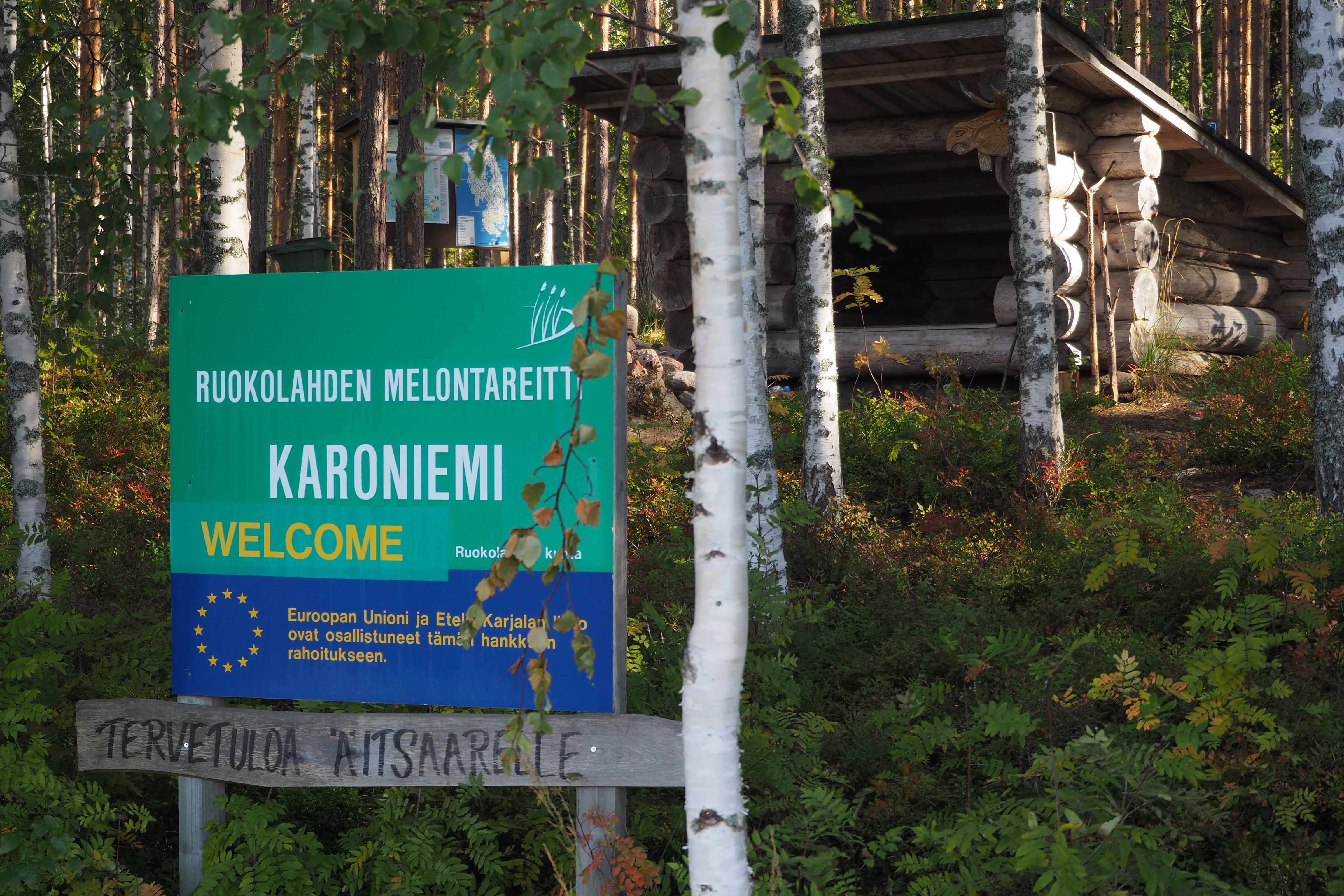 Äitsaaren reitin laavu